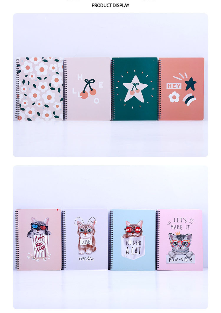 A5 A6 A7 B5 Customized Printing Cover Journal B5 Spiral Hardcover Agenda Note book planner