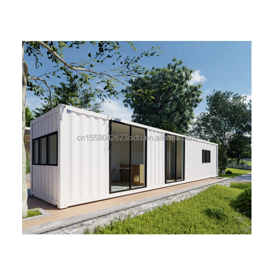 Modern Design Style 40ft Two Bedroom Foldable Container Customized Color and Glass Door for Outdoor Living