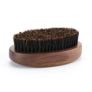 Quality Walnut Wooden Beard Brush Oval Customize Brand Logo Beard Grooming Brush wholesale