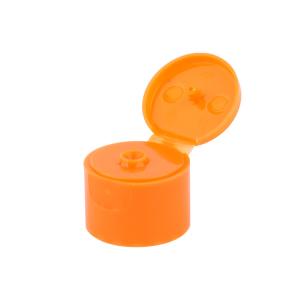 Quality Orange 24/410 Plastic Flip Top Bottle Lids For Cosmetics Sunscreen And Shampoo wholesale