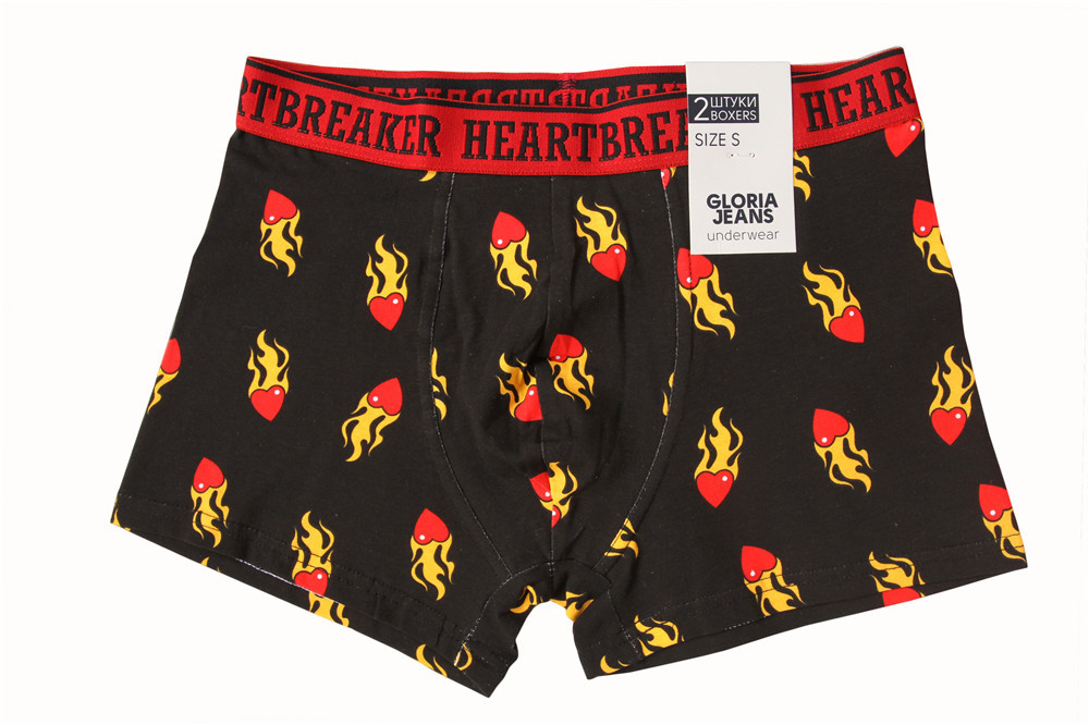 Stockpapa 95% Cotton 5% Spandex Men'S Printed Boxer Shorts