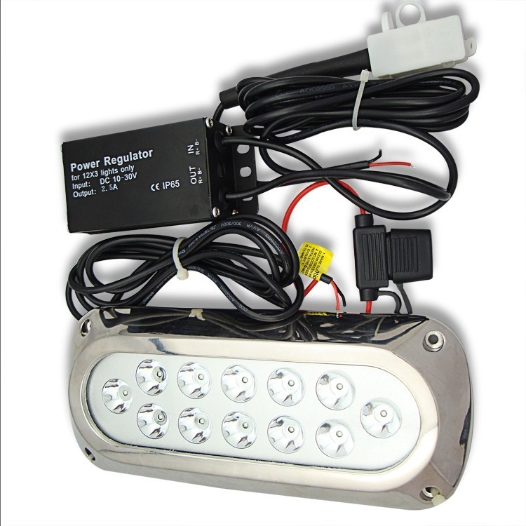 L230Mm 36W LED 120Degrees Underwater Boat Lights / Submersible Led Lights