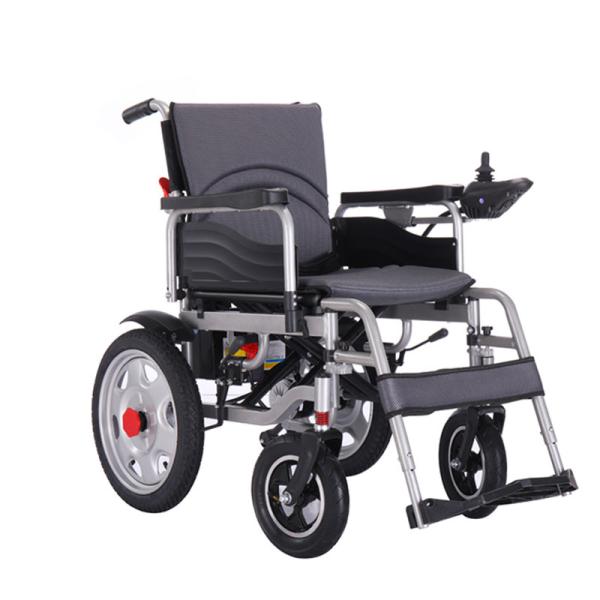 High Strength Steel Folding Electric Wheelchair for Elderly with Lead Acid