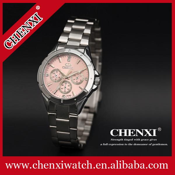 Hot Sale China Watch Manufactuere Watches Lady Girls Pink Diamond Watches Women