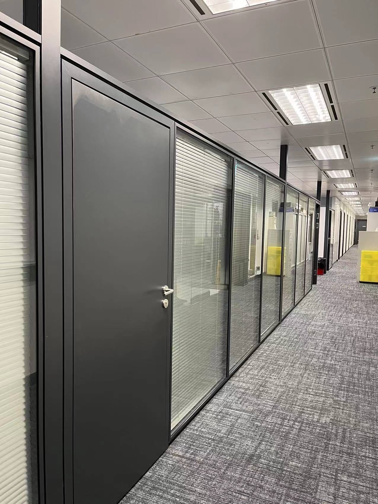 Non Full Height Partition Wall Solid / Glass For High Indoor Space Flexible Space Division