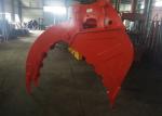 Excavator Grapple Hydraulic Bucket Thumb Grapple With Grating Bucket