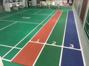 Quality Sports Waterproof Rubber Flooring Thickness 5mm Width 1.5m Length 15m wholesale
