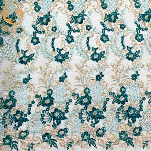 Quality 91.44Cm Length Applique Lace Fabric For Women Garment wholesale