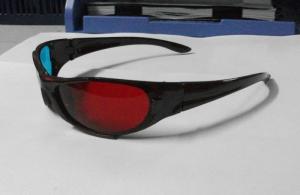 Quality Fashionable Plastic Anaglyphic 3D Glasses Red Cyan With 1.6mm PET Lenses wholesale