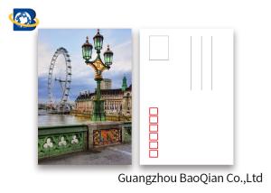Quality The London Eye Pattern Lenticular Postcards , 3D Lenticular Card Tear - Proof wholesale