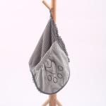 Grey 75cmx35cm 380g Pet Microfiber Towel , Microfibre Towel Dog