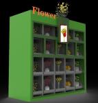 Metro Station Floral Bouquet Vending Machine QR Code Login
