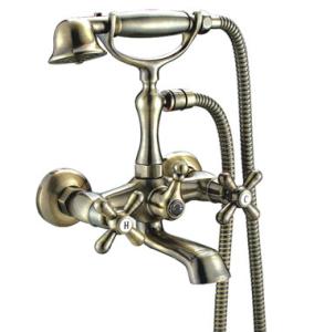 Quality Bronze Wall Mounted Two Hole Bathroom Faucet Brass For Household wholesale