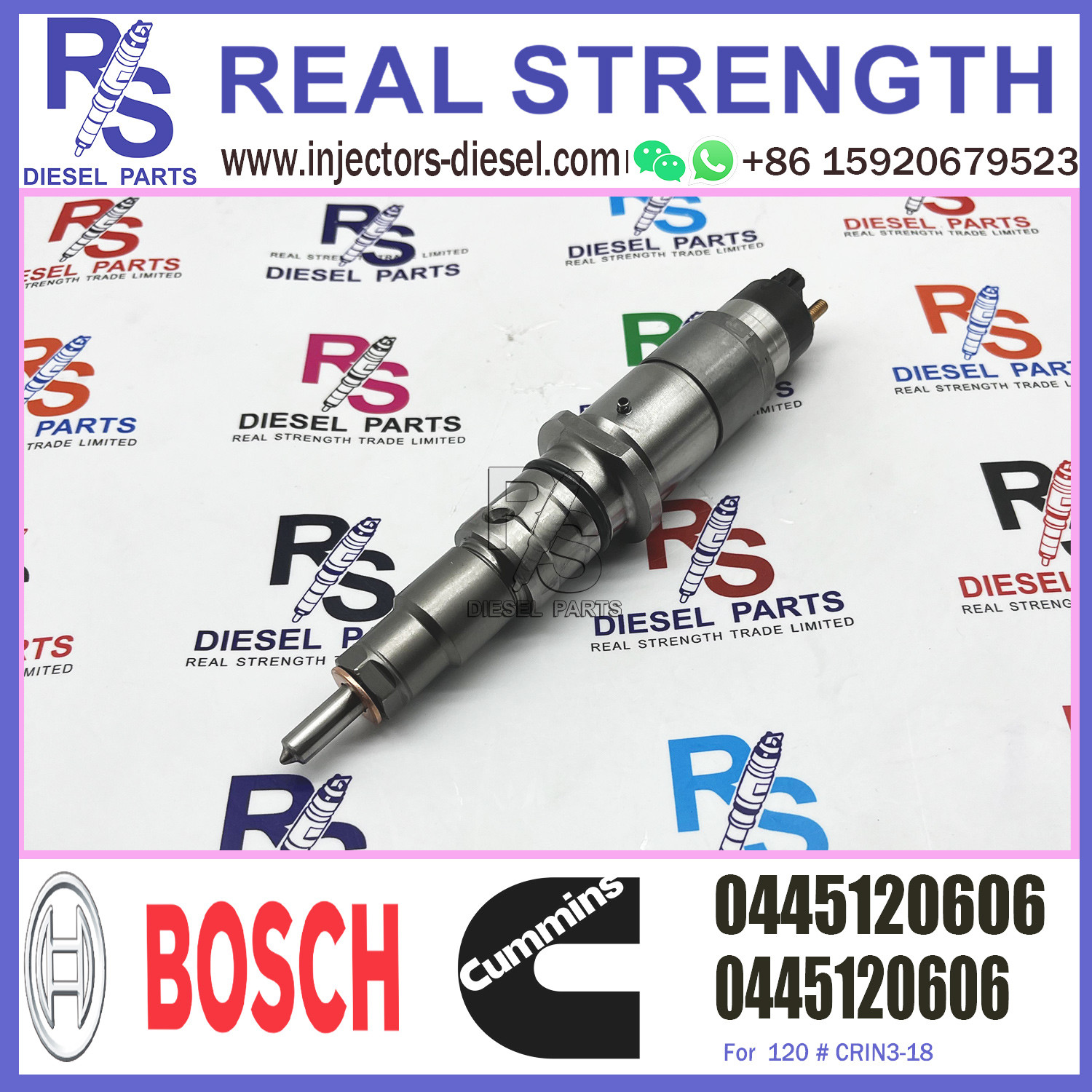0445120606 0 445 120 606 commercial vehicle injector for 120 # CRIN3-18 Diesel Engine