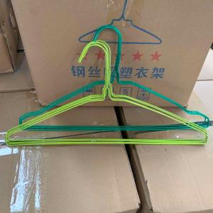 Quality Hotels / Laundry Factories Coated Wire Hangers Lightweight 12.5kgs Per Box wholesale