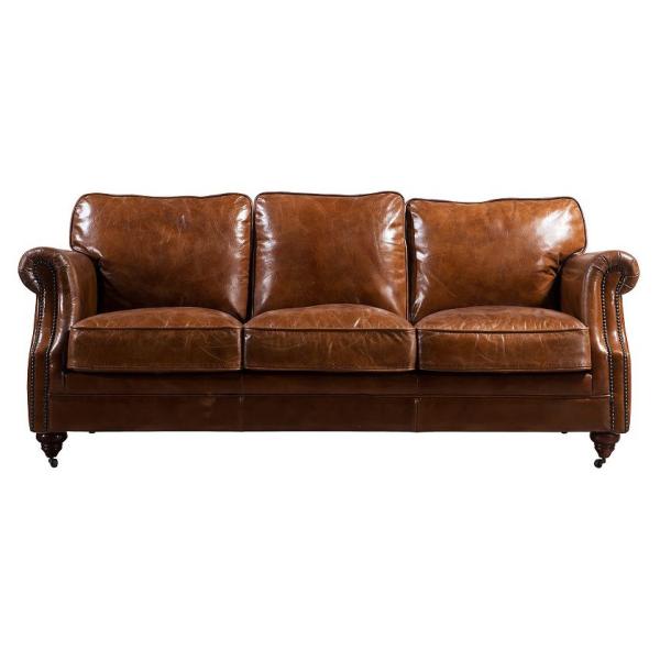 1-2-3-4 Seater Leather Couch Leather Living Room Sofa Set Rolled Arm Eiderdown