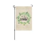 Double Sided Polyester Garden Banner Promotional Sublimation Heat Transfer