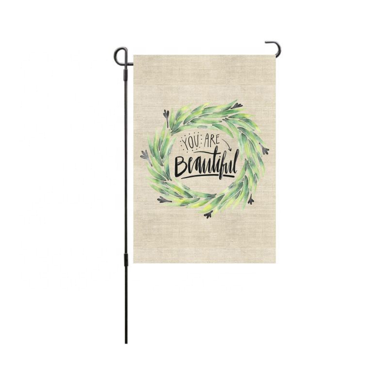 Double Sided Polyester Garden Banner Promotional Sublimation Heat Transfer Printing