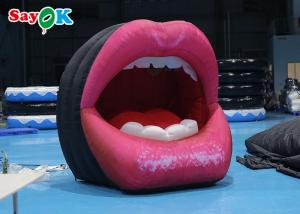 Quality Tarpaulin Custom Inflatable Products For Pub Music Party Mouth Lip Model Decoration wholesale