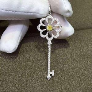 Quality yellow diamonds key of 18kt gold with yellow gold or white gold or pink gold wholesale