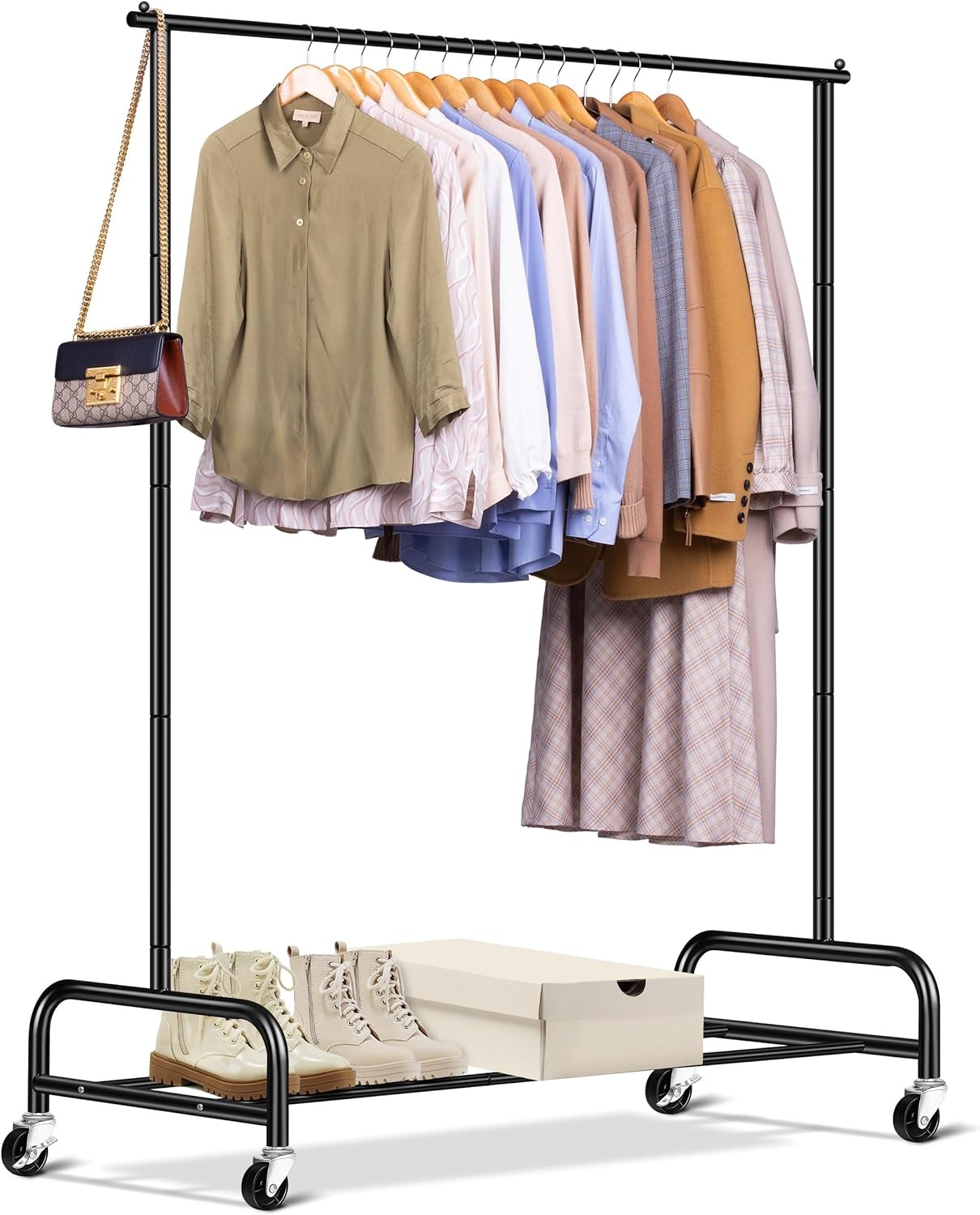 ISO9001 RoHS Approved Finished Goods Wardrobe Metal Coat Rack Free Standing
