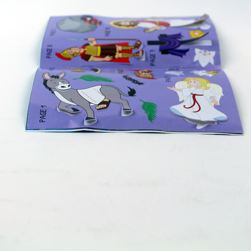 OEM Design Custom Sticker Book Printing Full Color For Childrens