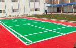 Recyclable Outdoor PP Interlocking Flooring Tiles Multi Field Red