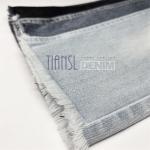 9.6 Oz Indigo Blue Black Denim Jeans Fabric Material Primary Fiber Super Soft