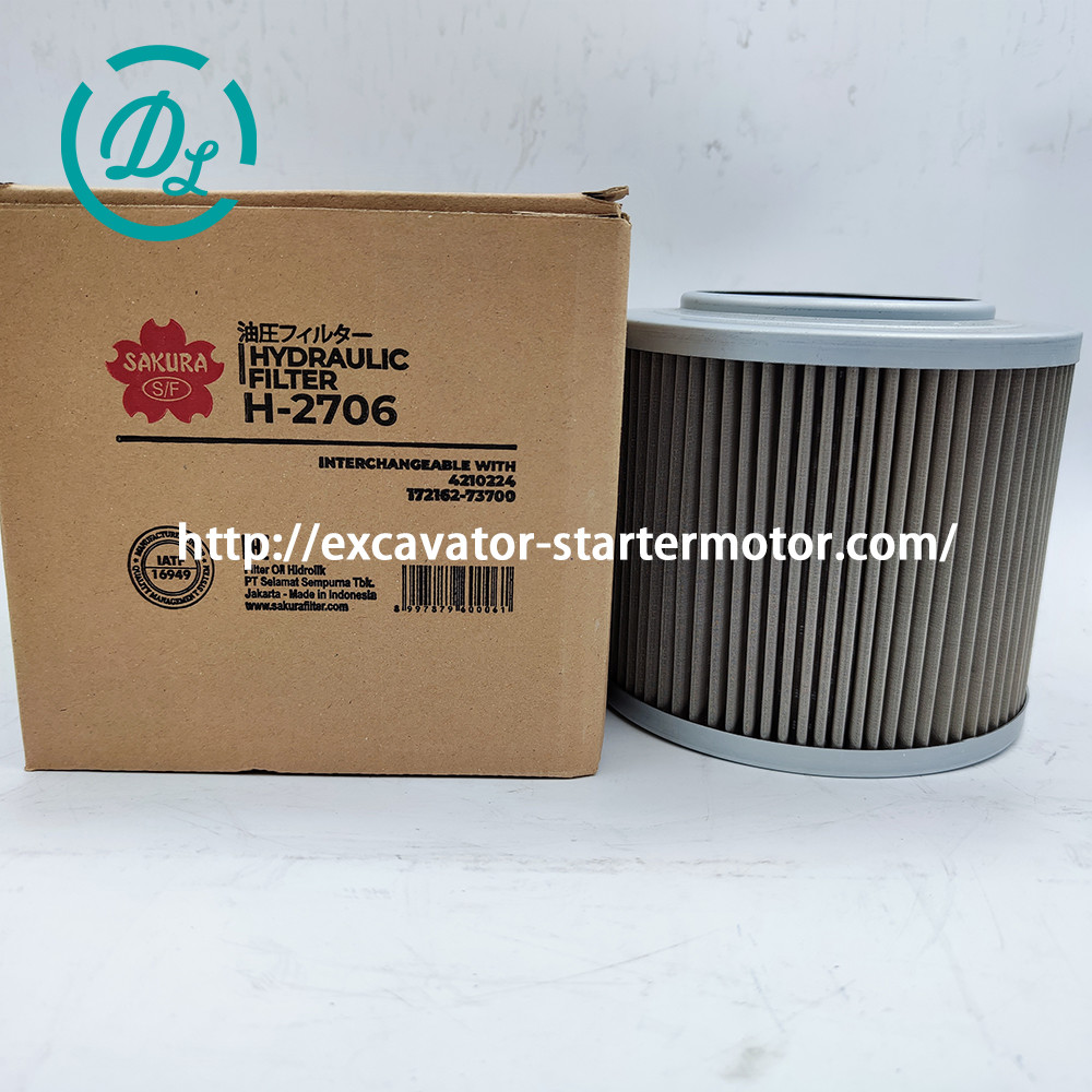 Hydraulic Filter H-2706 Element Filter 172162-73700 Sakura Excavator