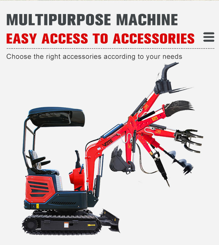 CHANGCHAI Engine DOOZER Excavator Joystick for Precise Control 3.5 ton mini excavator