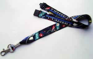 Quality Promotional Dye Sublimation Lanyards , Custom Printed Poyester Neck Lanyard With Logo wholesale