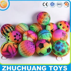 Quality cheap rainbow colorful pvc inflatable beach ball wholesale