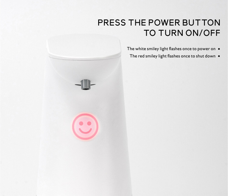 FCC Rohs Infrared Sensor Plastic Automatic Soap Dispenser One Touch Control