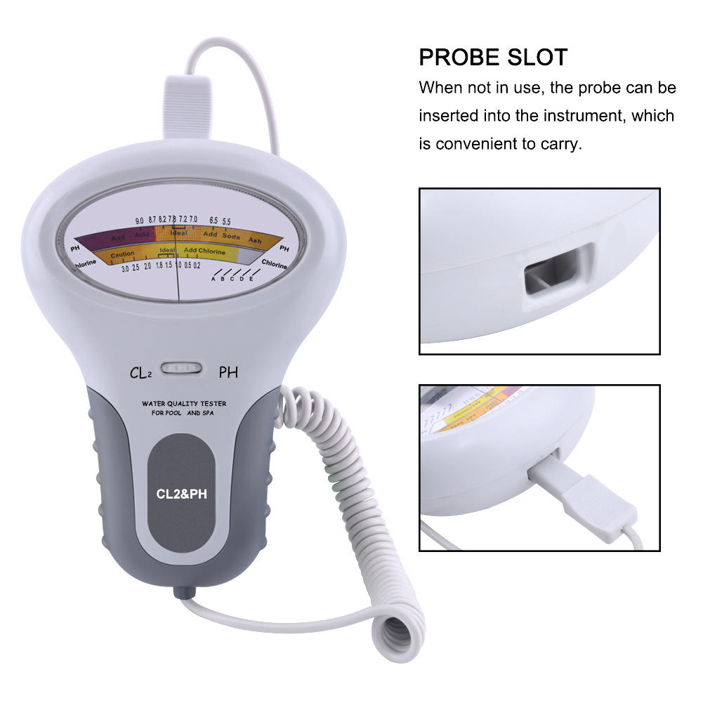 Cl2 PH Detector Pen Portable Electrical Tester for Measuring Water in Swimming Pools