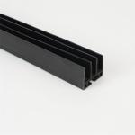 Flexible Wide PVC Profile for Industrial Settings Black