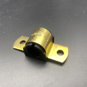 Quality Gold Zinc 1'' Two Holes Omega Pipe Cushion Clamps wholesale