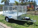 7x4 Hot Dipped Galvanized Cage Trailer