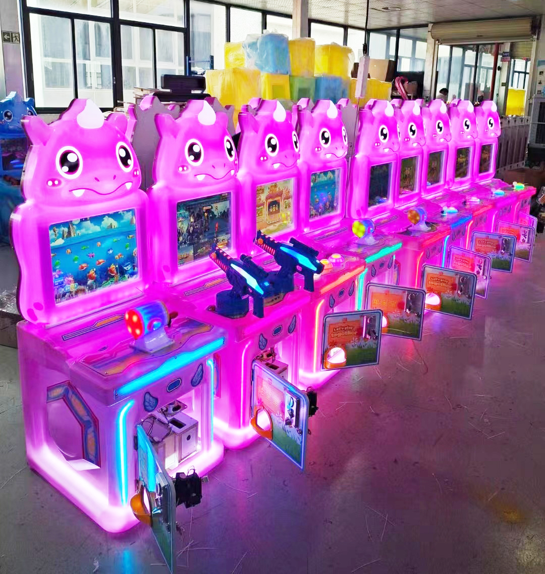 Dreamland factory sales baby racing car/ gun shooting/ pat music/ fishing/ panduora arcade kids game machine