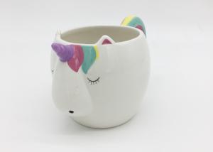 Quality 500ml Capacity Ceramic Unicorn Mug , Dolomite Handmade Stoneware Coffee Mugs wholesale