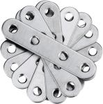 White Finish Stainless Steel Flat Corner Bracket for Repair Joist Plate
