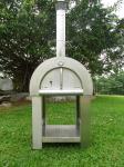 830mm 720mm Stainless Steel Fired Pizza Oven With Trolley