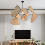 Bamboo Vintage Restaurant rattan woven lamp Dining Room Living Room Are Decor