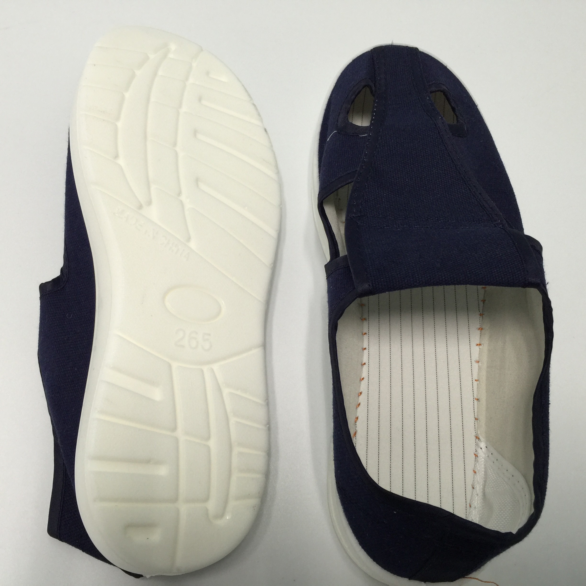White Color Unisex PVC Four Hole Esd Cleanroom Shoes