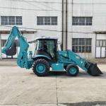 Construction Works 4×4 Compact Loader Backhoe High Performance