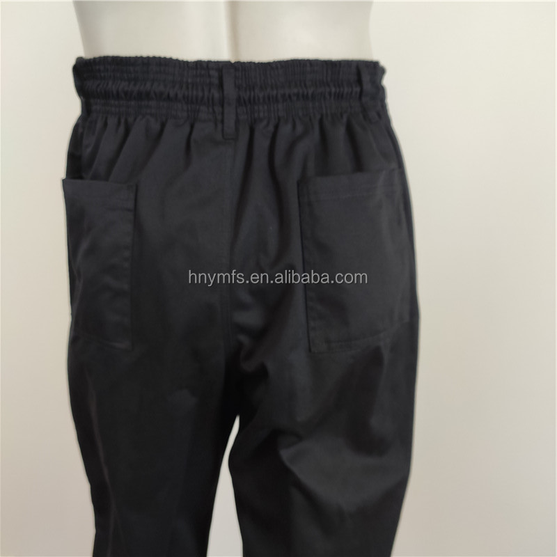 professional pants factory new design Kitchen Uniforms restaurant chef black chef pants