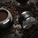 49.5Mm Wooden Handle Espresso Coffee Needle Power Tamper Cafe