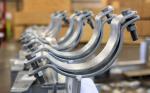 Galvanized Steel Medium Duty 70kn Double Riser Clamps