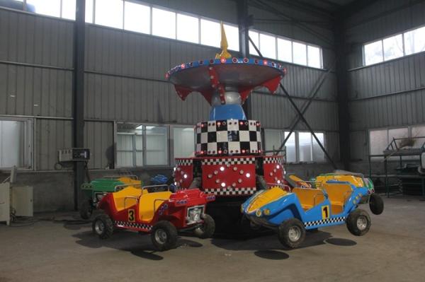 Frog Car Design Children's Amusement Rides , Anti Rust Paint Amusement Park