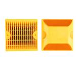 Traffic Safety Plastic Reflective Road Stud in Yellow 100X100X20mm for Traffic