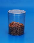 Transparent Airtight Plastic Jars Cylindrical Shape Food Grade Material